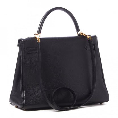 Hermes Togo Kelly Retourne 32 Black 2 of 25