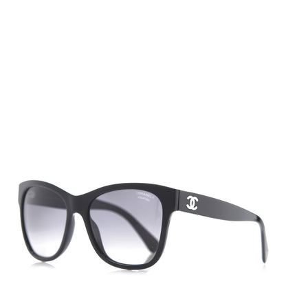 Chanel Acetate Polarized Square CC Sunglasses 5380 Black 1 of 8