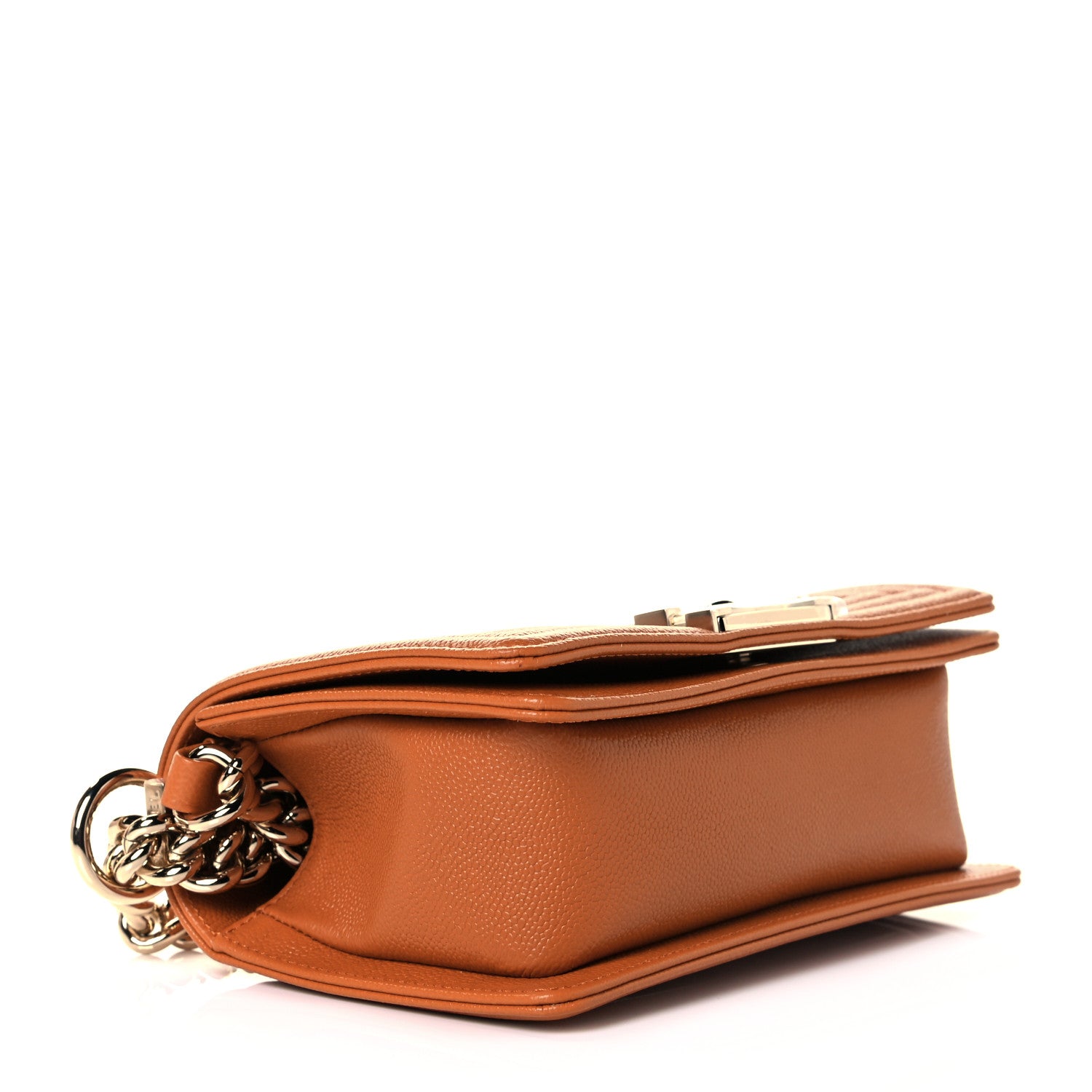 Chanel Caviar Quilted Small Boy Flap Light Brown 4 of 8