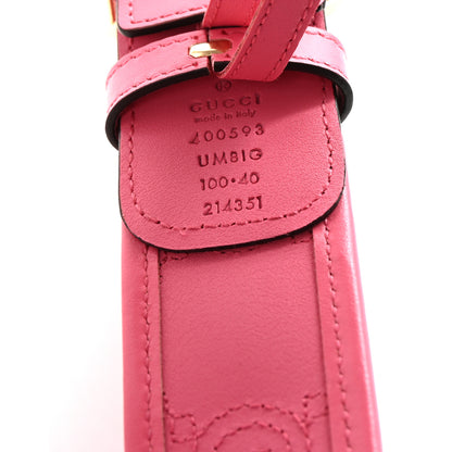 Gucci Calfskin GG Matelasse Marmont 40mm Belt 100 40 Perfect Pink 5 of 6