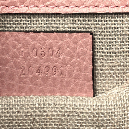 Gucci Dollar Calfskin Small Interlocking G Shoulder Bag Soft Pink 7 of 11
