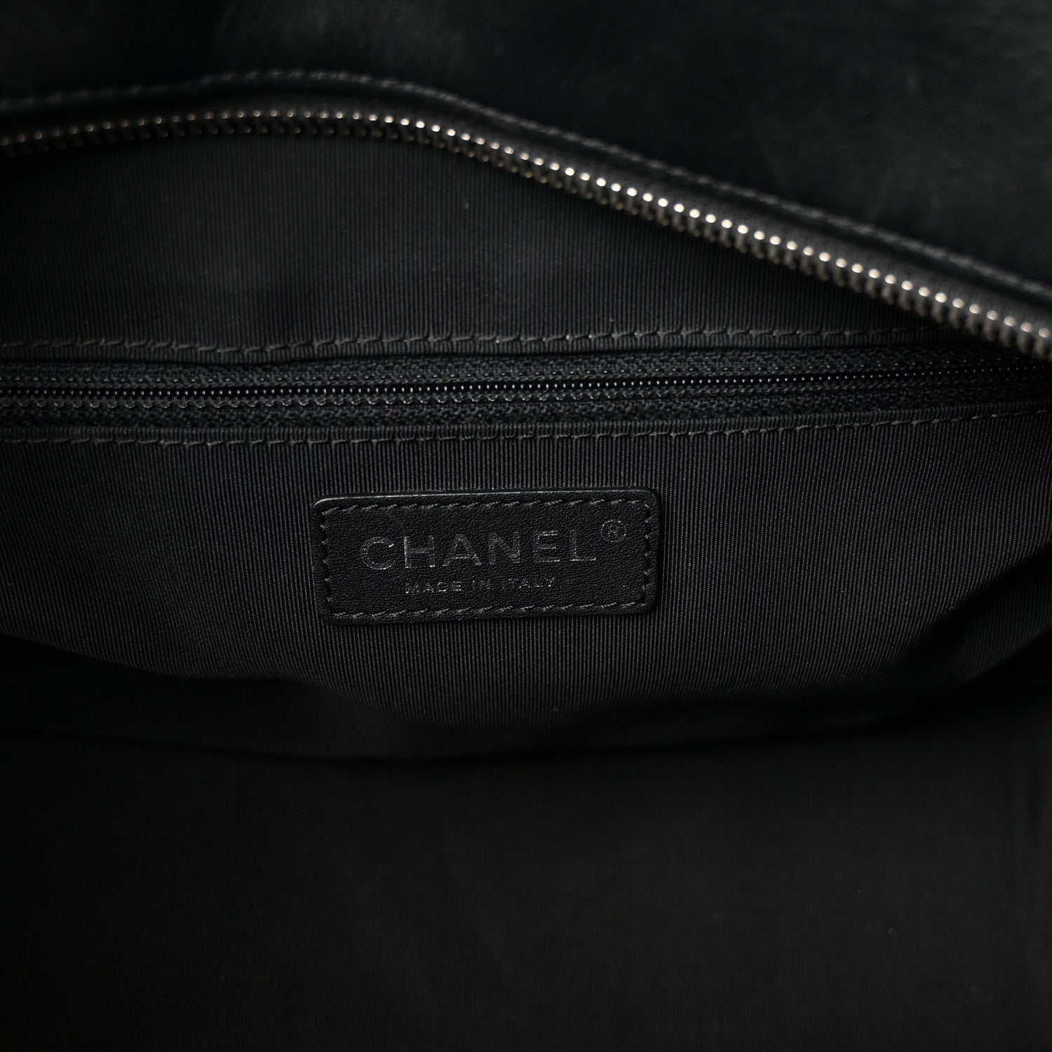 Chanel Calfskin Quilted Feather Weight Bowling Bag Black 6 of 11