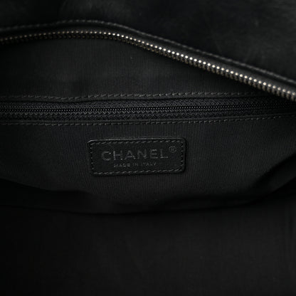 Chanel Calfskin Quilted Feather Weight Bowling Bag Black 6 of 11