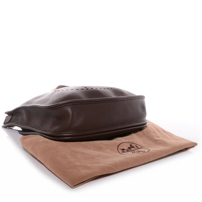Hermes Taurillon Clemence Evelyne III PM Chocolate 4 of 7