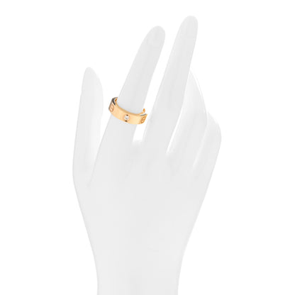 Cartier 18K Yellow Gold 3 Diamond 5.5mm LOVE Ring 56 7.5 2 of 5