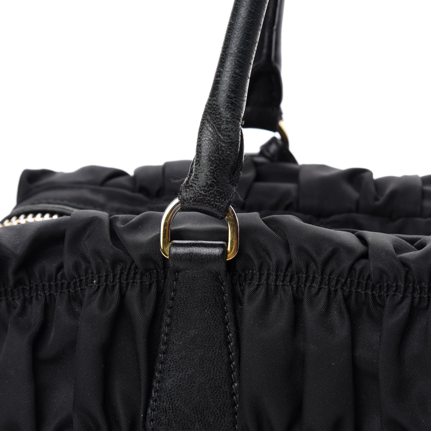 Prada Tessuto Nylon Gaufre Shopping Satchel Black 15 of 18