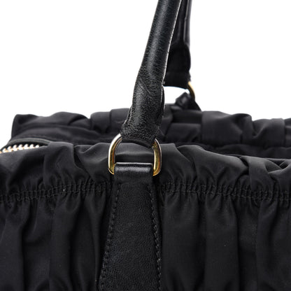 Prada Tessuto Nylon Gaufre Shopping Satchel Black 15 of 18