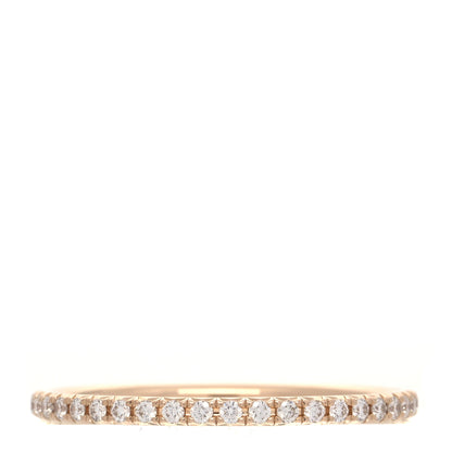 Tiffany 18K Rose Gold Diamond Metro Band Ring 52 6 3 of 5