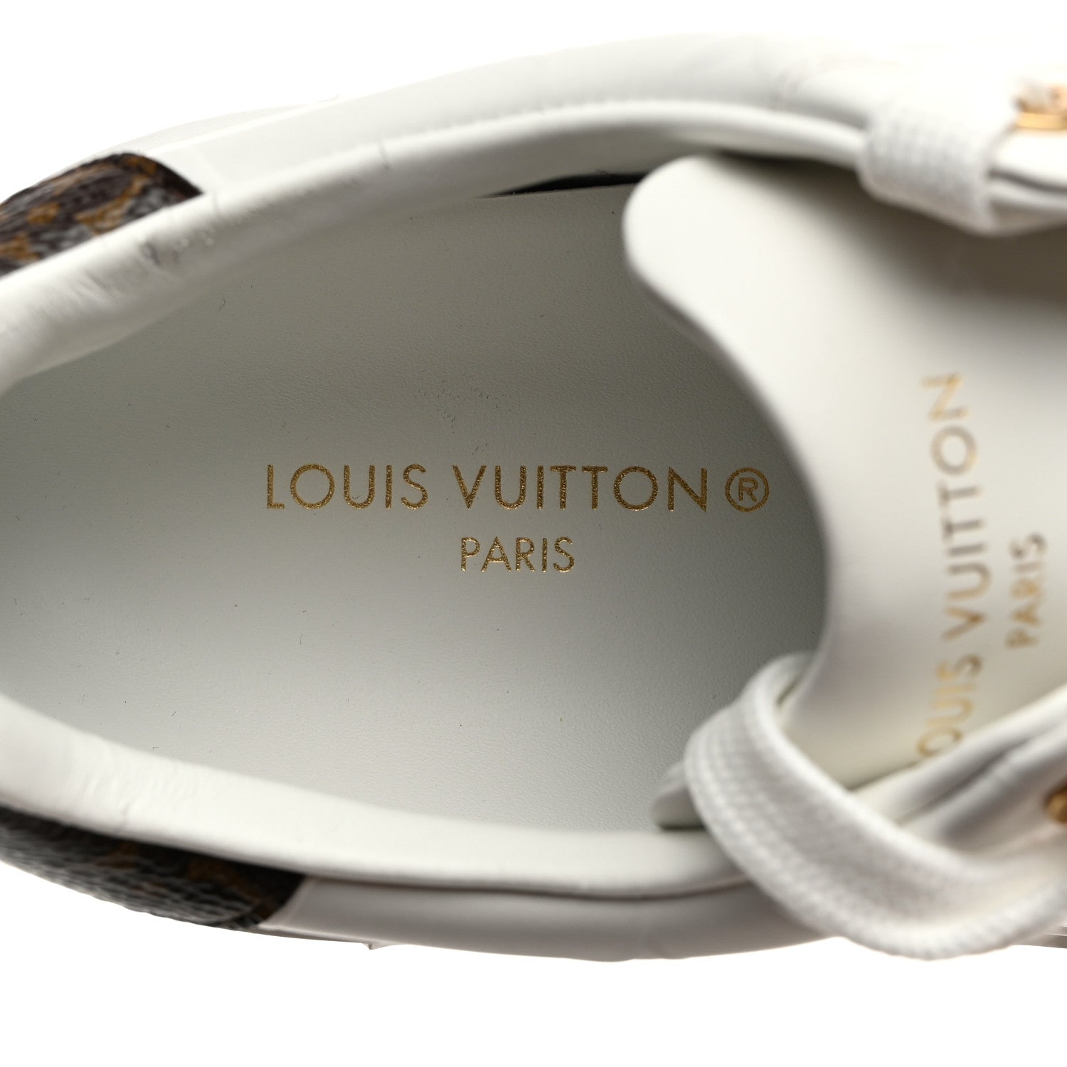 Louis Vuitton Lambskin Embossed Monogram Time Out Sneakers 40 White 6 of 8