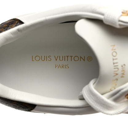 Louis Vuitton Lambskin Embossed Monogram Time Out Sneakers 40 White 6 of 8