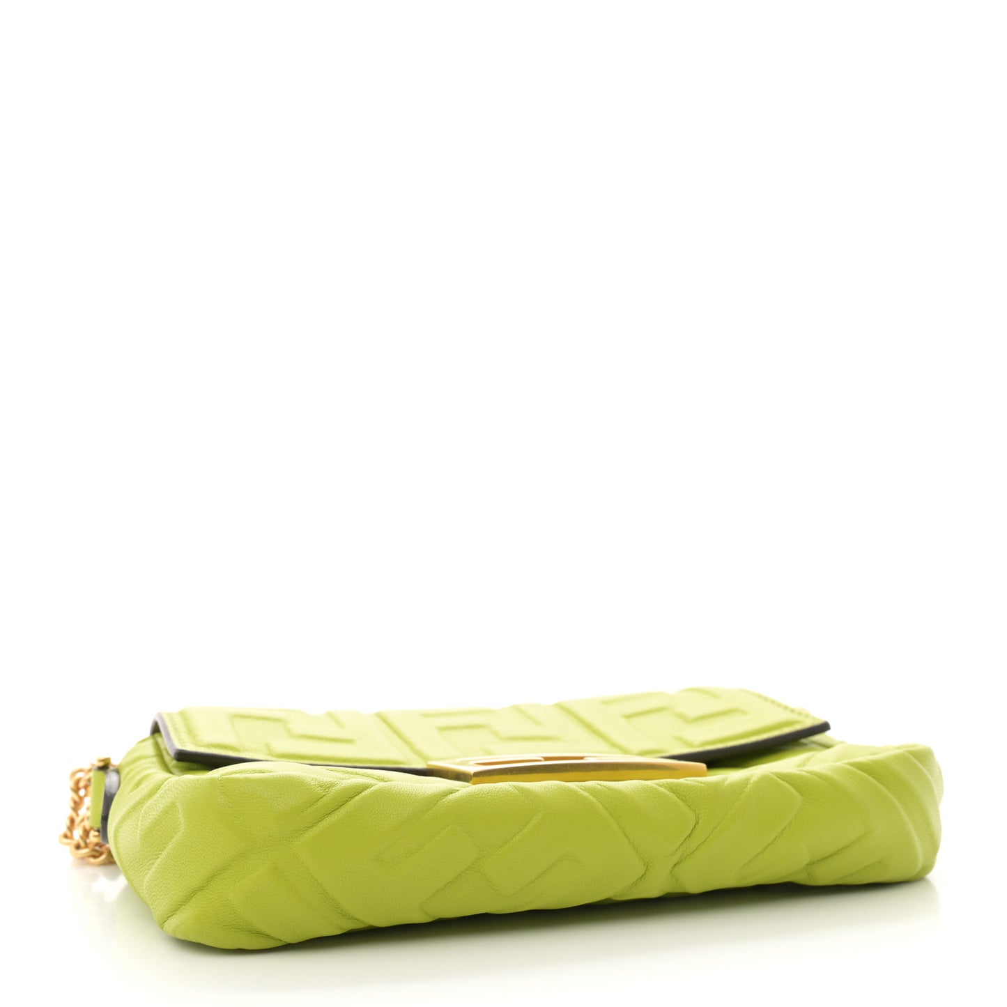 Nappa FF 1974 Embossed Mini Baguette Wasabi