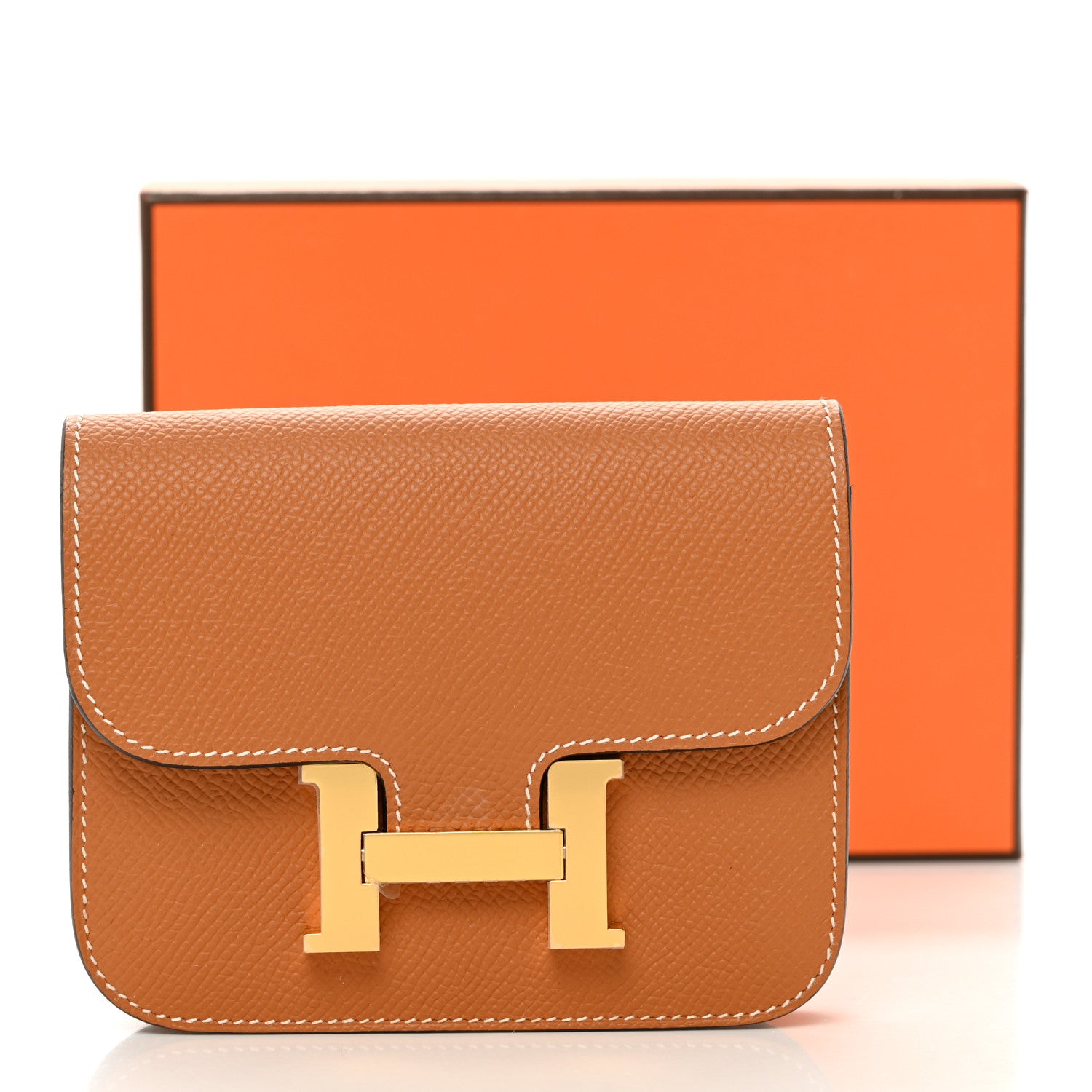Hermes Epsom Constance Slim Wallet Gold 9 of 9