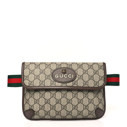 Gucci GG Supreme Monogram Neo Vintage Web Belt Bag Brown 1 of 10