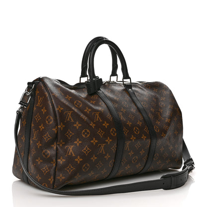 Louis Vuitton Monogram Macassar Keepall Bandouliere 45 2 of 9