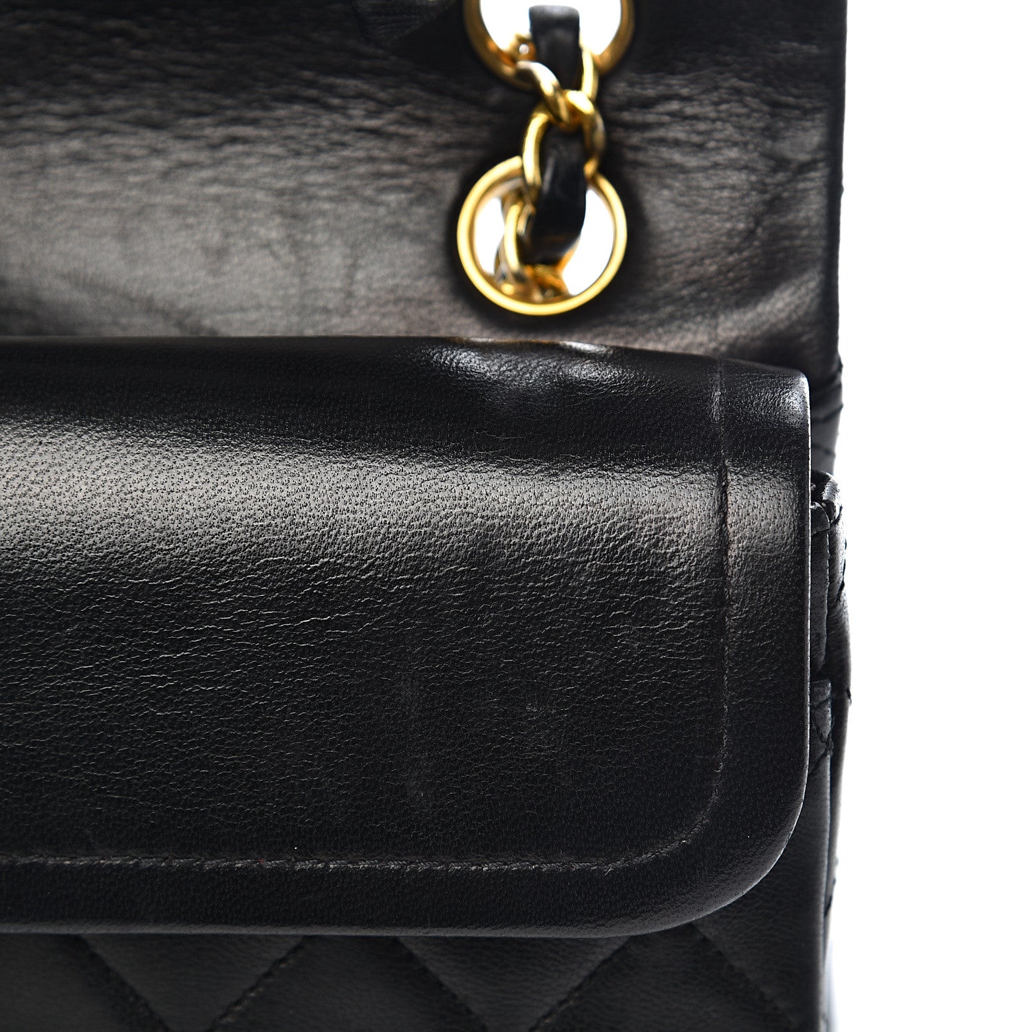 Chanel Lambskin Quilted Small Double Flap Black 12 of 16