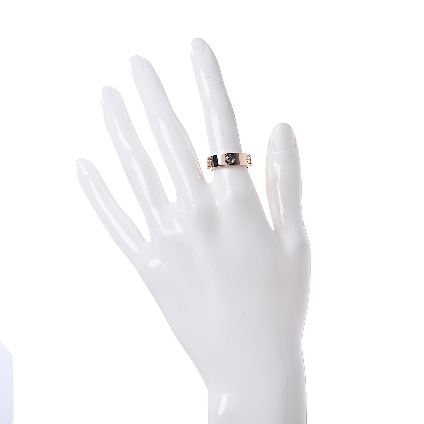 18K Pink Gold Pink Sapphire 5.5mm LOVE Ring 51 5.75