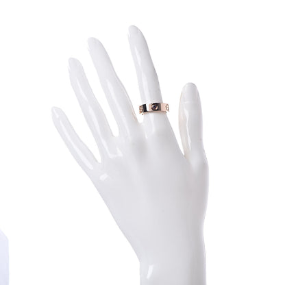 Cartier 18K Pink Gold Pink Sapphire 5.5mm LOVE Ring 51 5.75 2 of 5