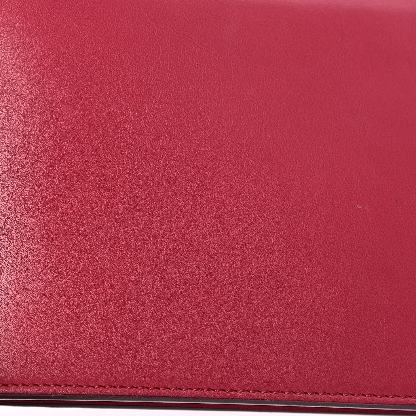 Calfskin Icon Wallet Red
