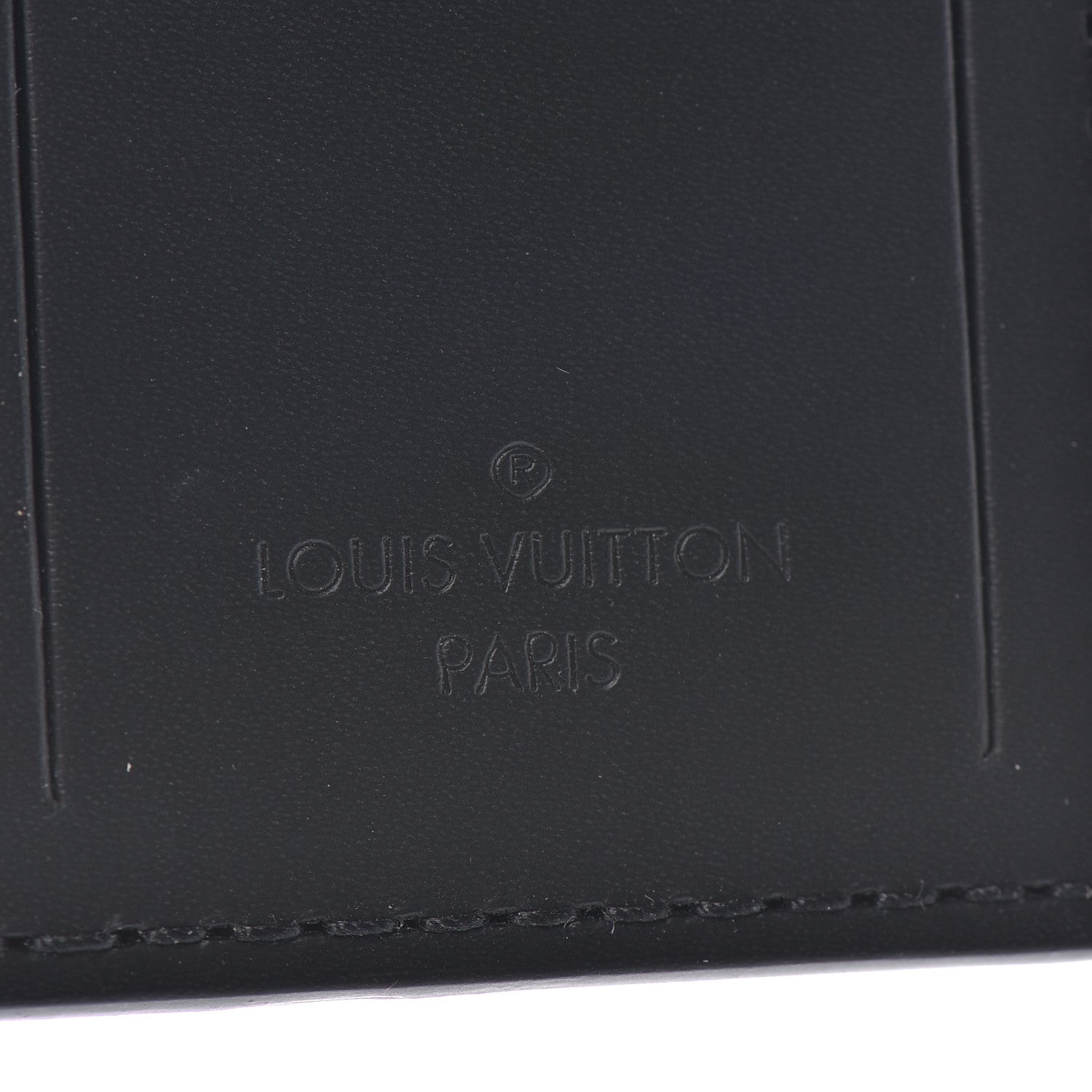 Louis Vuitton Calfskin Luggage Tag Black 3 of 3