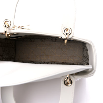 Christian Dior Lambskin Cannage Small Lady Dior White 5 of 6