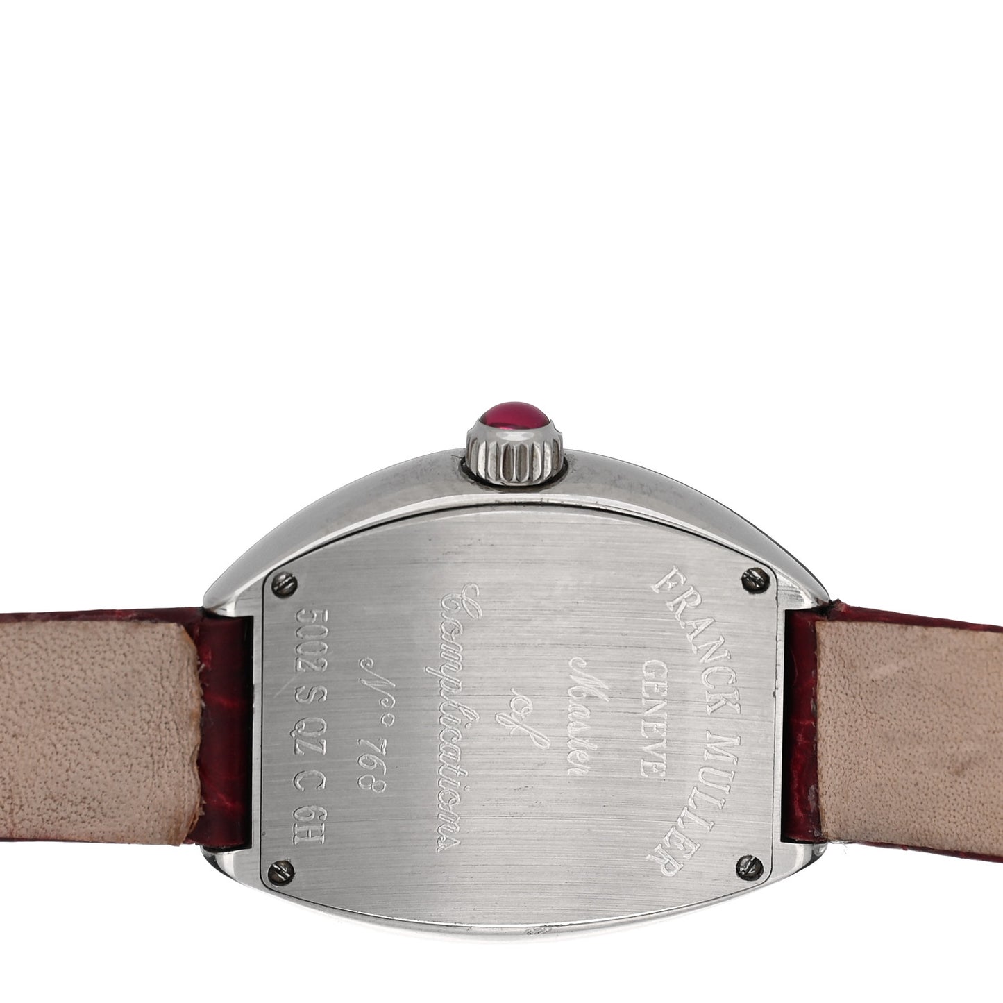 Stainless Steel Alligator 26mm Heart Quartz Watch Red 5002SQZC6H