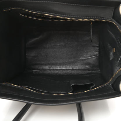 Celine Natural Canvas Smooth Calfskin Mini Luggage Cream 5 of 17