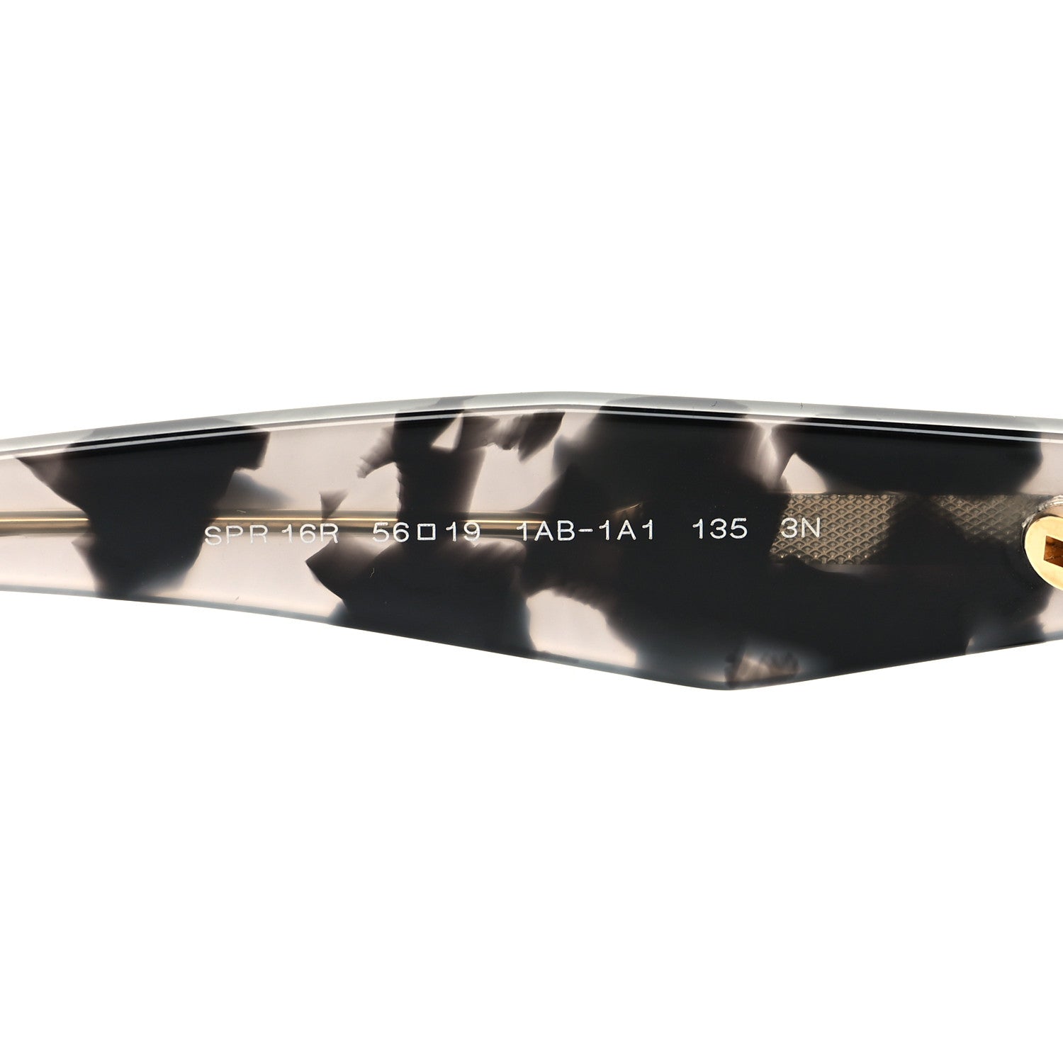 Prada Acetate Sunglasses SPR 16R Black Tortoise Grey 6 of 7