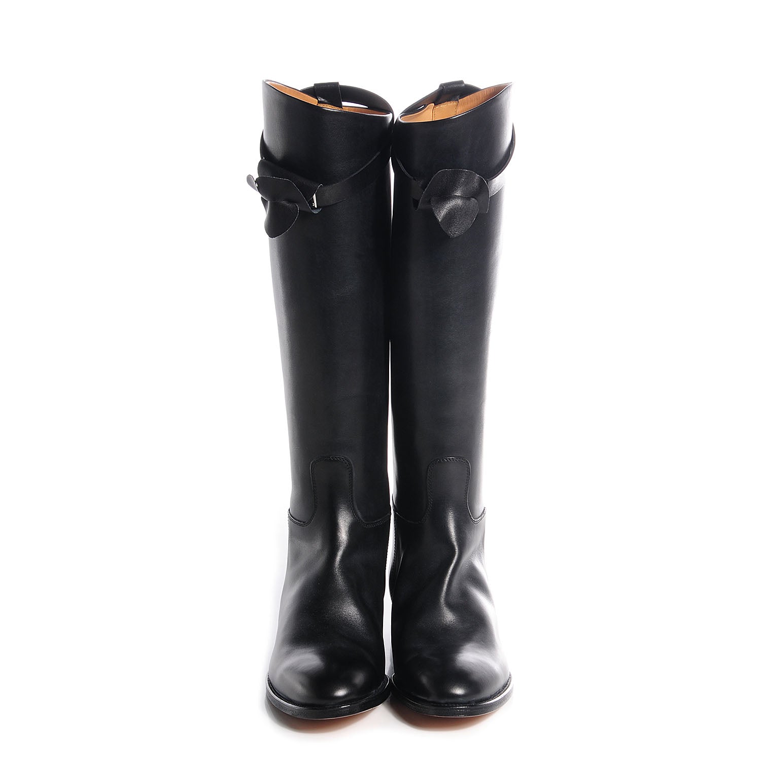 Hermes Box Calfskin Equestrian Jumping Boots 40.5 Black 7 of 13