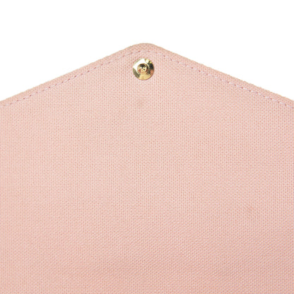 Louis Vuitton Damier Azur Pochette Felicie Chain Wallet Rose Ballerine 11 of 16