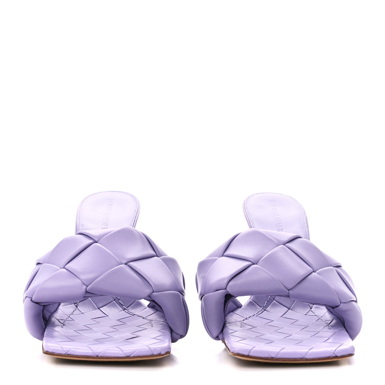 Bottega Veneta Nappa Maxi Intrecciato Lido Mule Sandals 39.5 Wisteria 2 of 8
