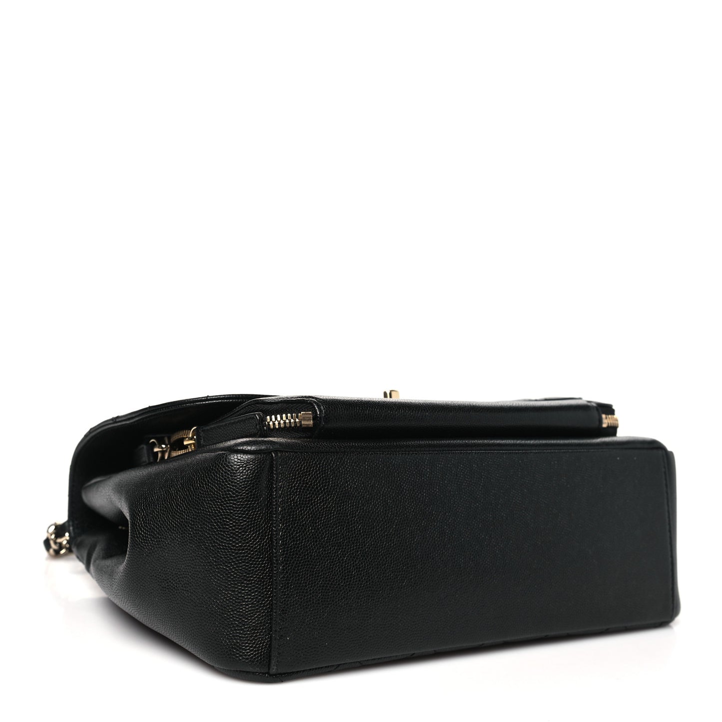 Caviar Quilted Large Business Affinity Flap Black