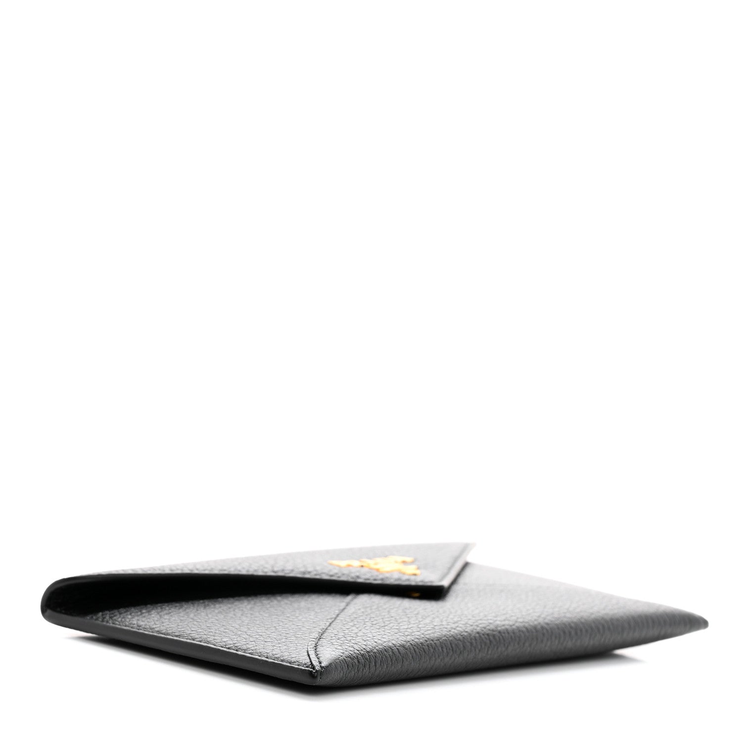 Prada Vitello Daino Envelope Wallet Black 4 of 10