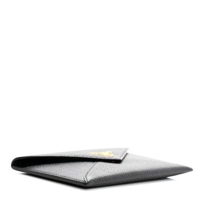 Prada Vitello Daino Envelope Wallet Black 4 of 10