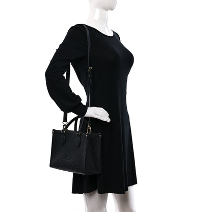 Louis Vuitton Empreinte Monogram Giant Onthego PM Black 2 of 8
