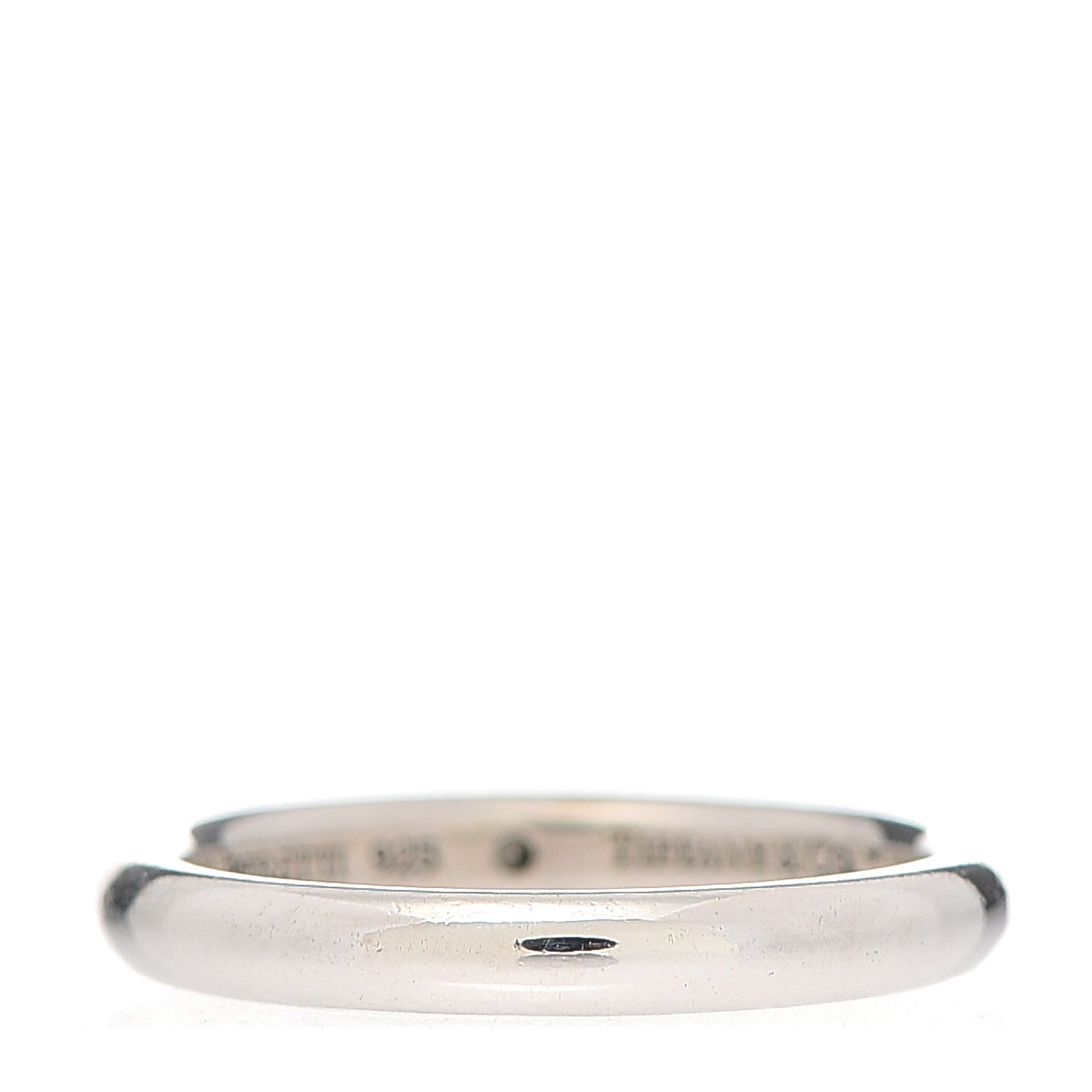 Tiffany Sterling Silver Diamond Elsa Peretti Band Ring 50 5.5 3 of 5