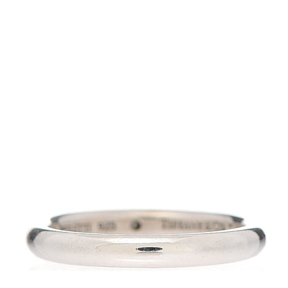 Tiffany Sterling Silver Diamond Elsa Peretti Band Ring 50 5.5 3 of 5