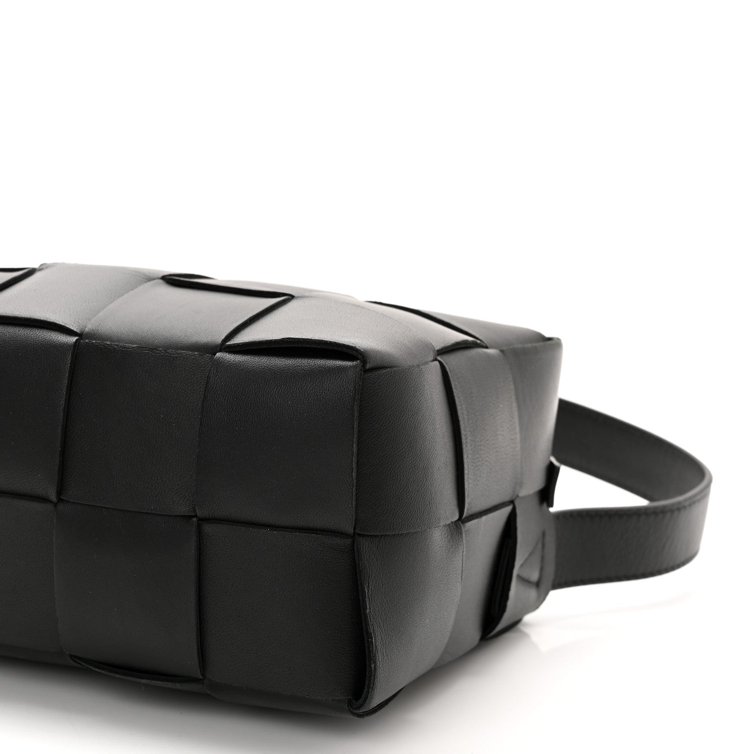 Bottega Veneta Lambskin Maxi Intrecciato Brick Cassette Bag Black 9 of 9