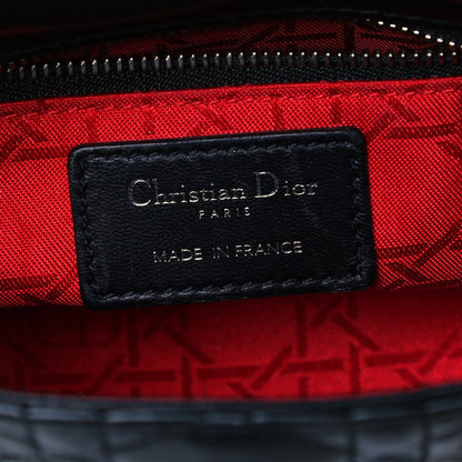 Christian Dior Lambskin Cannage Mini Lady Dior Black 7 of 11