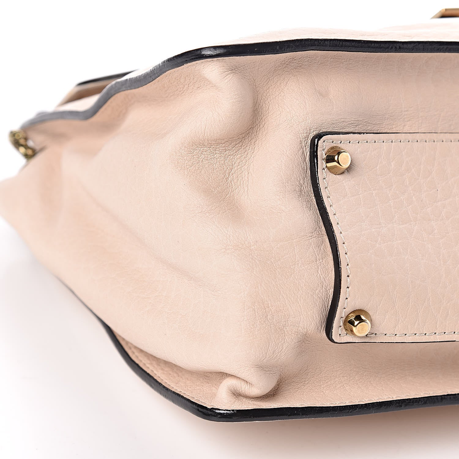 Chloe Grained Calfskin Medium Sally Flap Bag Beige 12 of 14