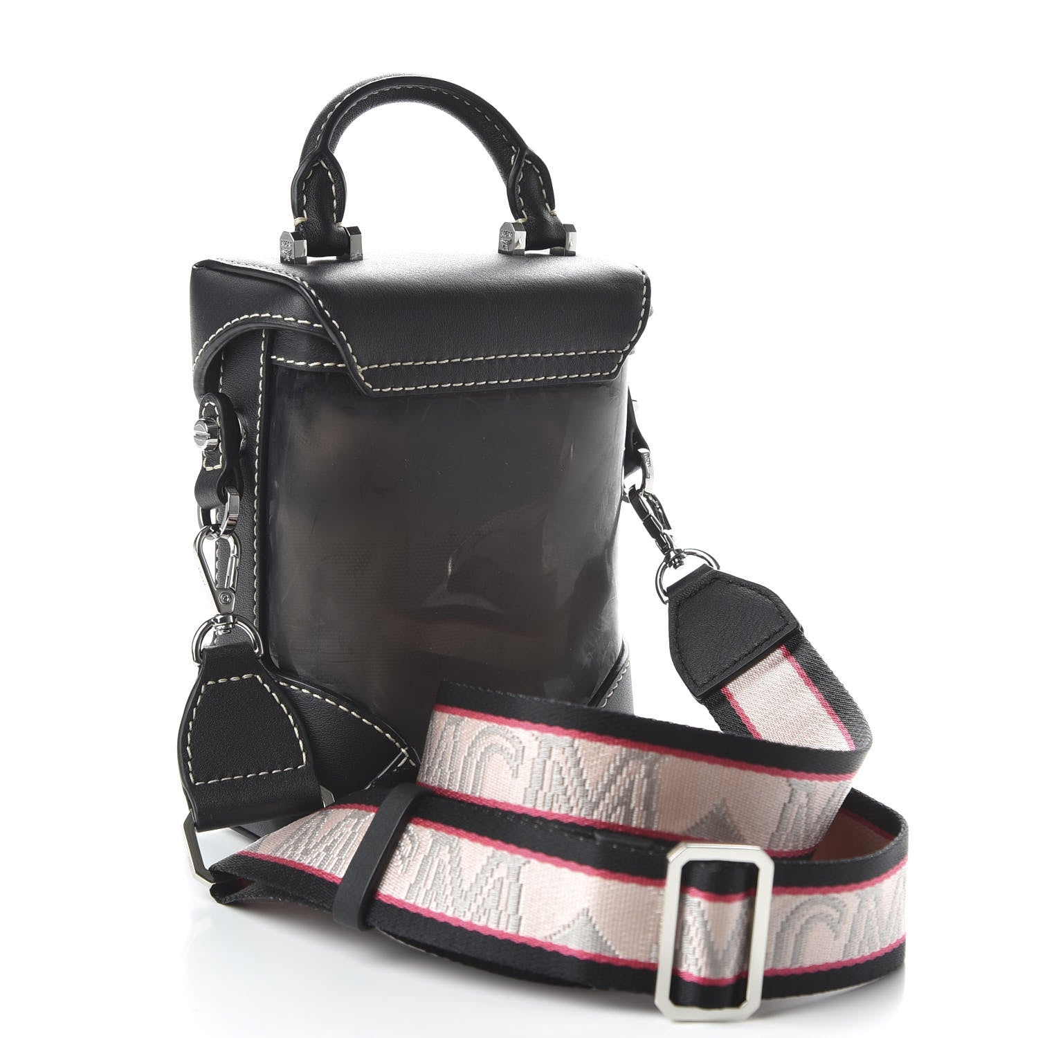 MCM Transparent Mini Berlin Crossbody Black 3 of 10
