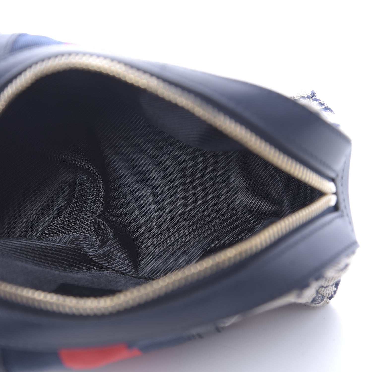 Gucci Monogram Web Small Cosmetic Case Navy 5 of 9