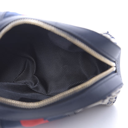 Gucci Monogram Web Small Cosmetic Case Navy 5 of 9