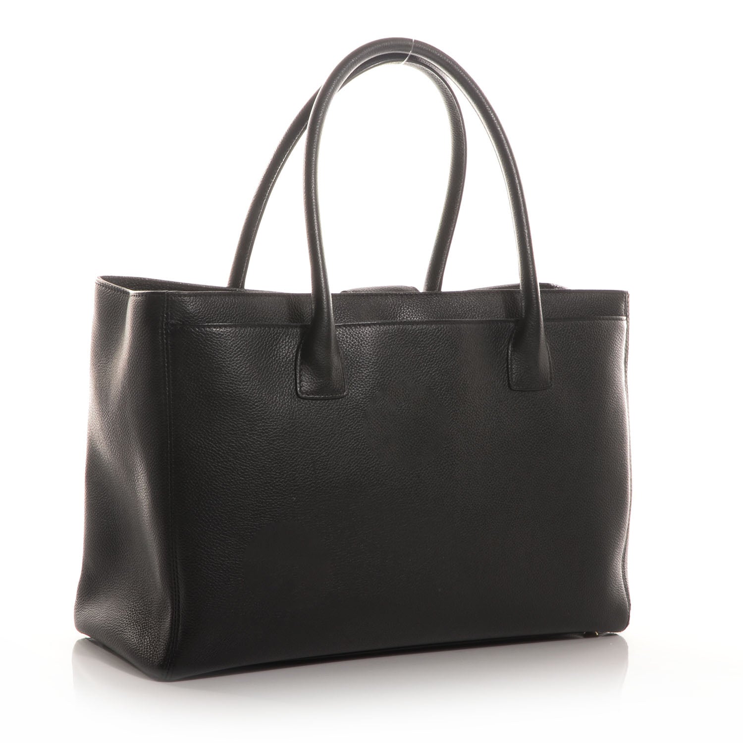 Chanel Calfskin Cerf Shopper Tote Black 3 of 9