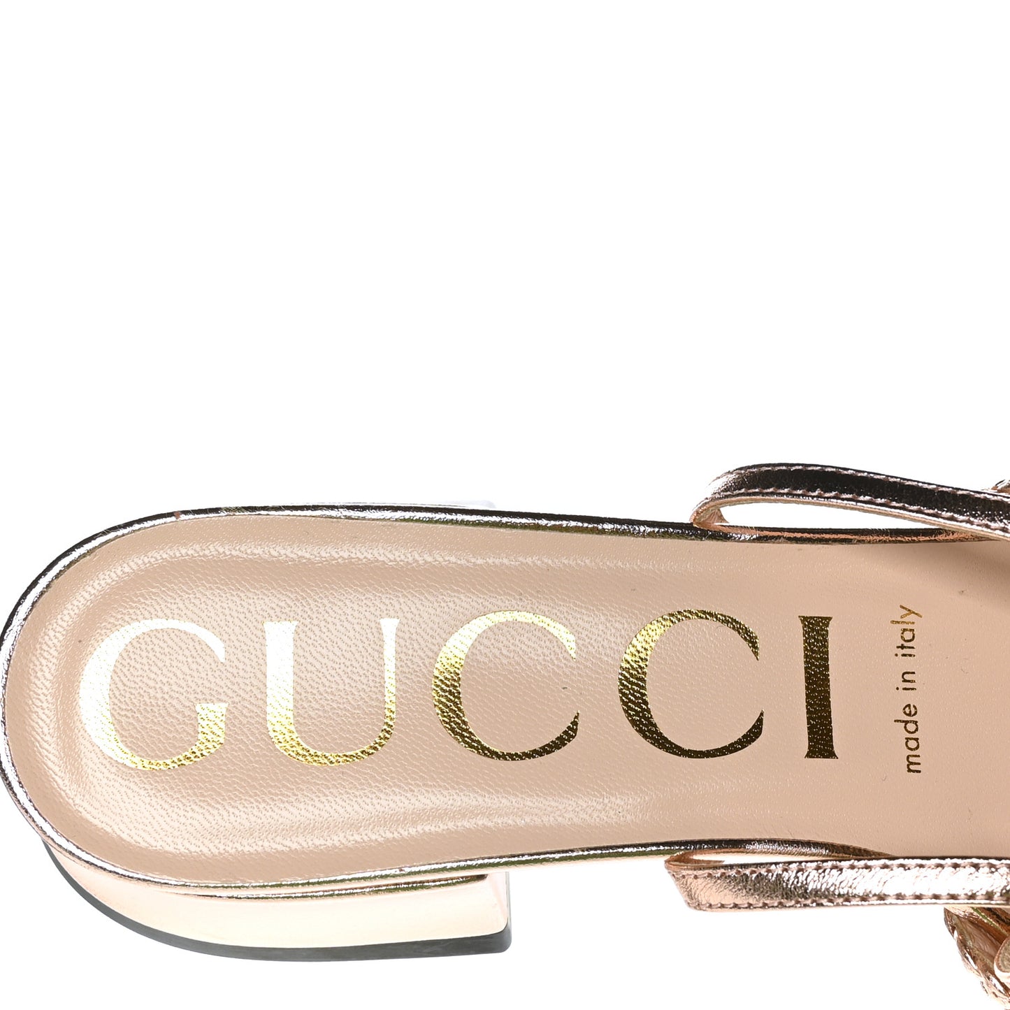Metallic Nappa Braided Ketty Horsebit Sandals 38 Salmone