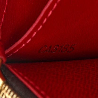 Louis Vuitton Damier Ebene Caissa Wallet Cherry 7 of 11