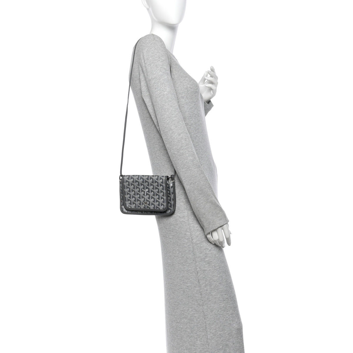 Goyard Goyardine Plumet Wallet Clutch Grey 2 of 12