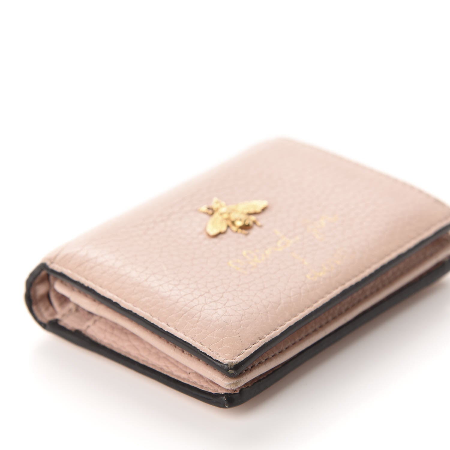 Gucci Cellarius Calfskin Blind for Love Animalier Card Case Perfect Pink 6 of 9