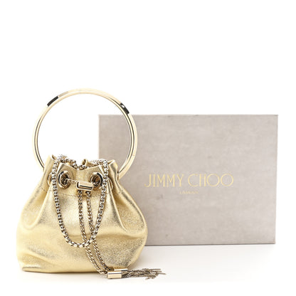 Jimmy Choo Metallic Lambskin Micro Bon Bon Bag Gold 10 of 10