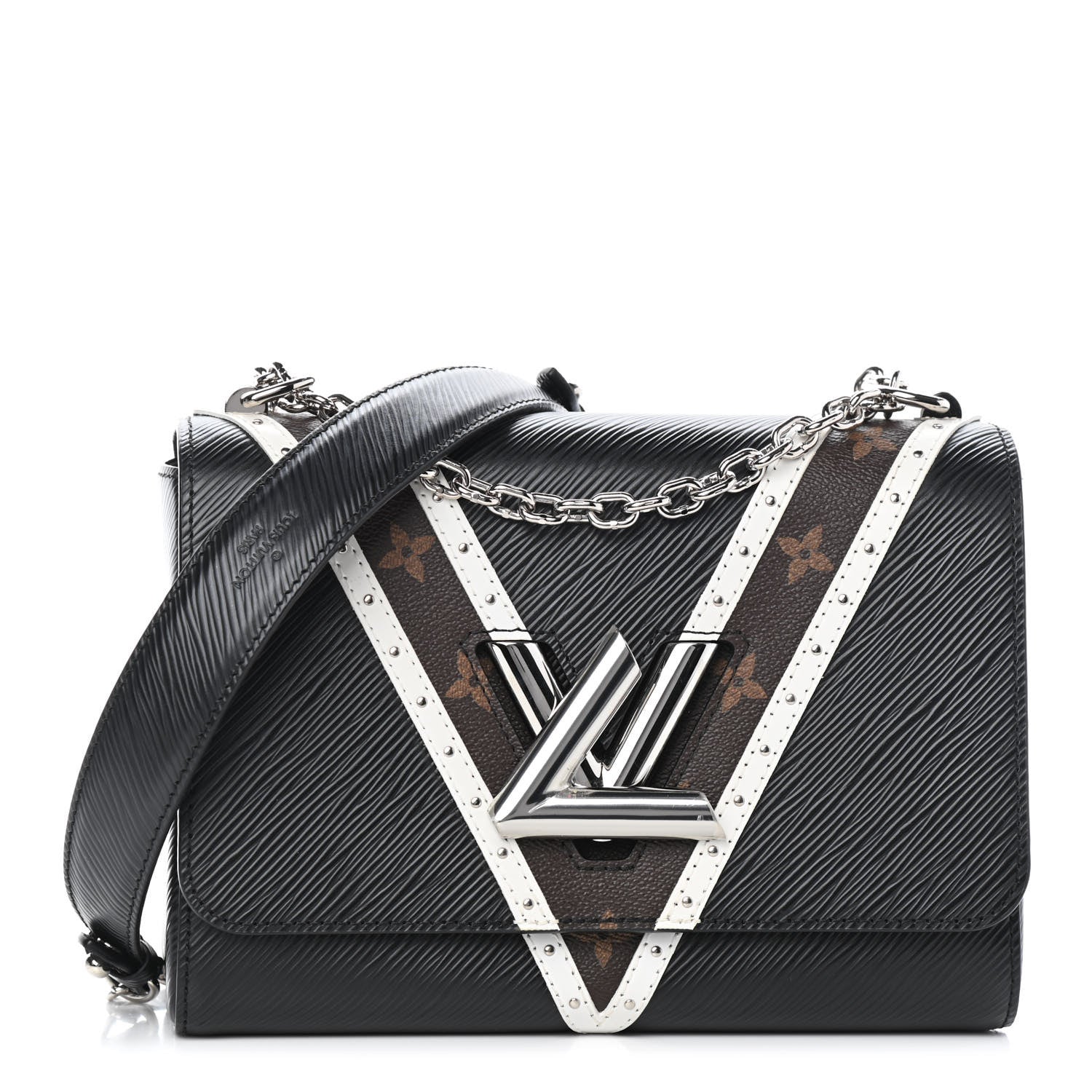 Louis Vuitton Epi Monogram Twist Shoulder Bag MM Black 1 of 4