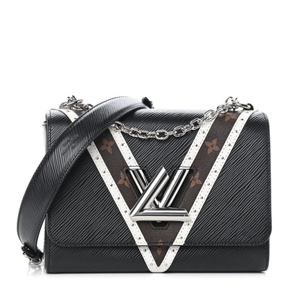Louis Vuitton Epi Monogram Twist Shoulder Bag MM Black 1 of 4
